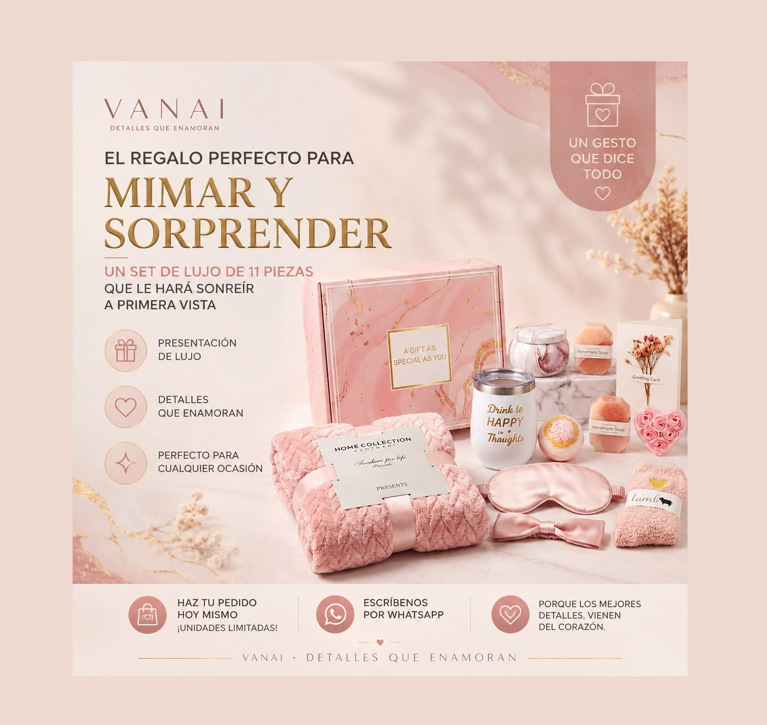 Kit Spa Cuidado Personal Regalo Mujer.